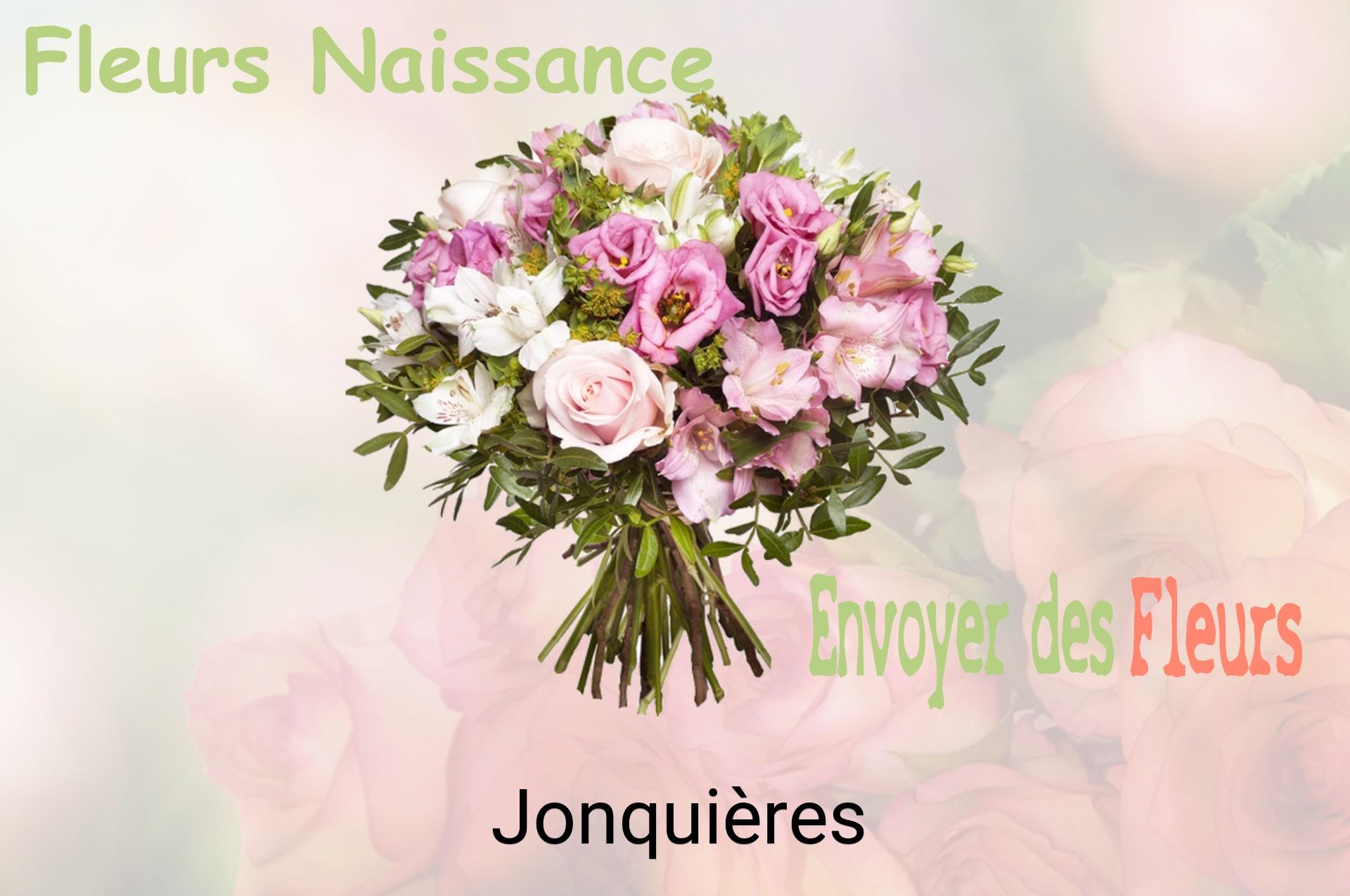 Bouquet de fleurs de naissance livré à Jonquières